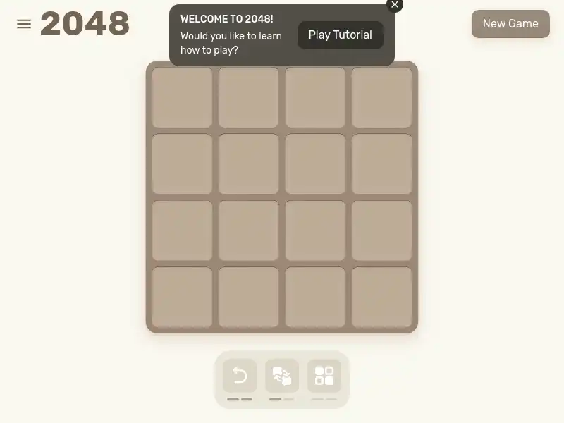 screenshot of 2048