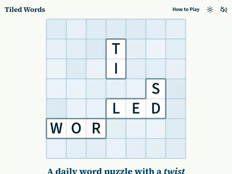 screenshot of Tiled Words