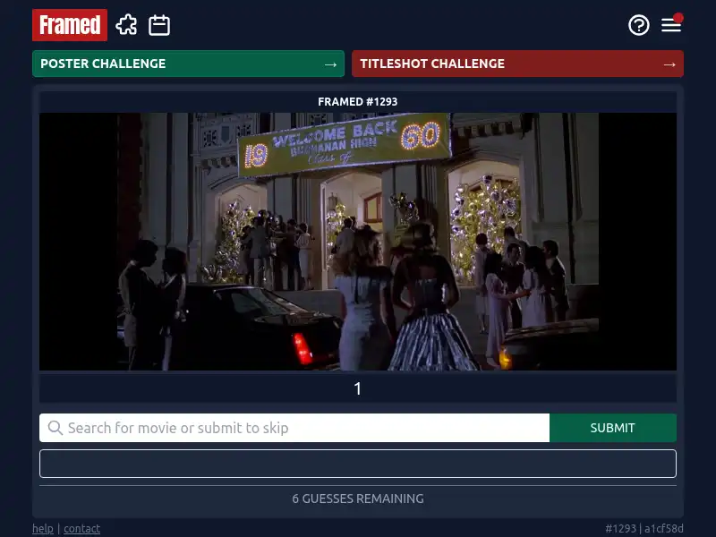 screenshot of Framed