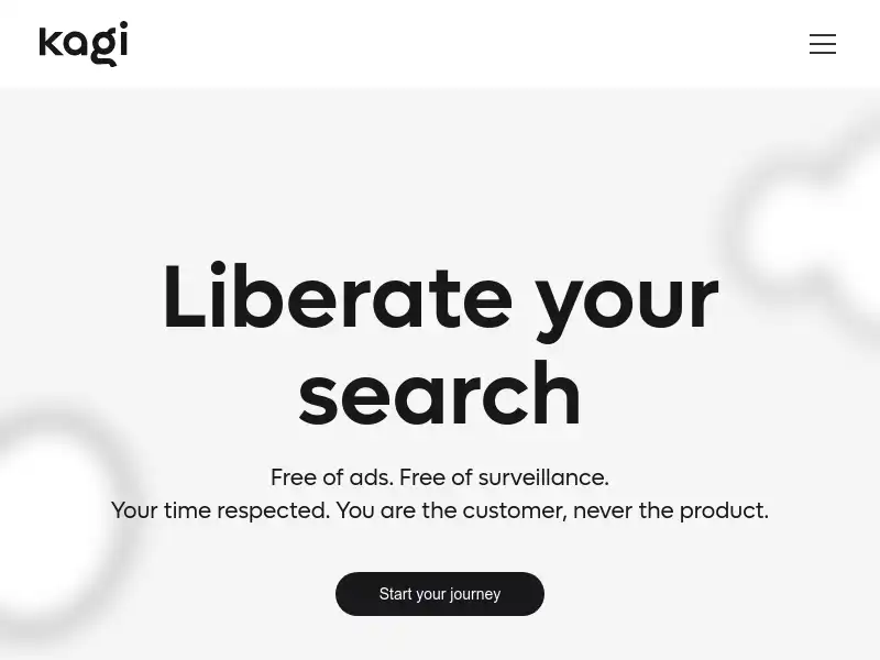 screenshot of Kagi