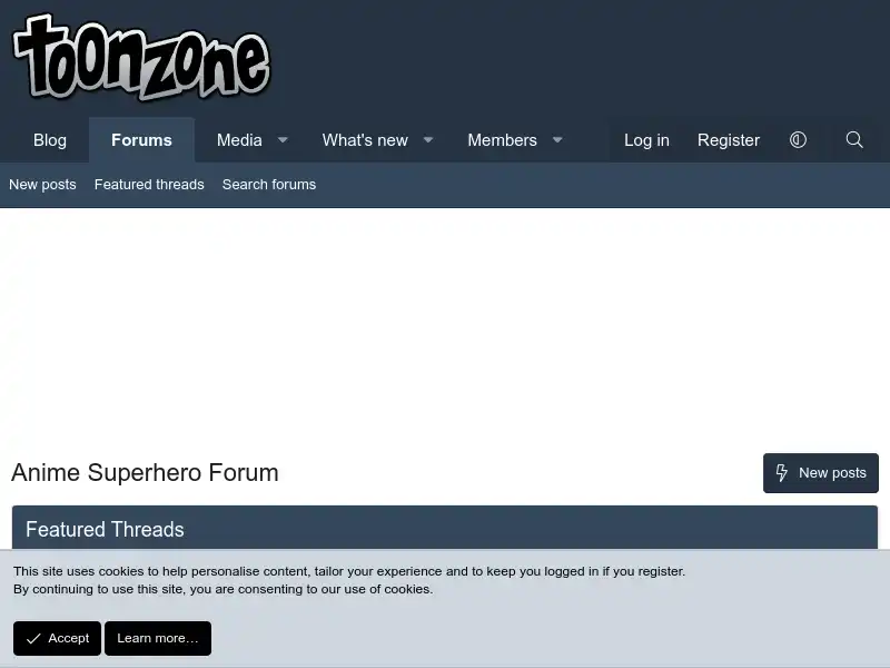 screenshot of Toonzone