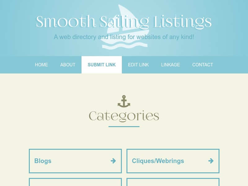 screenshot of Smooth Sailing Listings