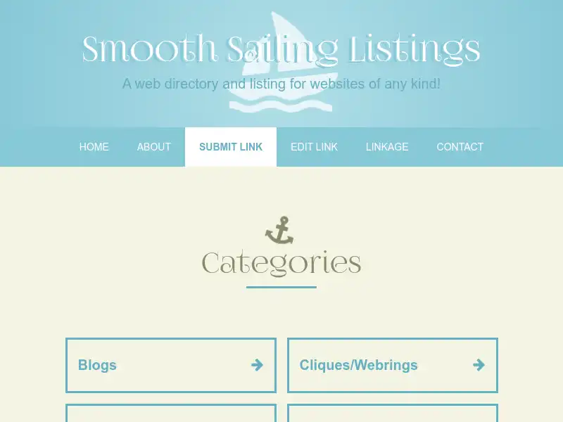 screenshot of Smooth Sailing Listings