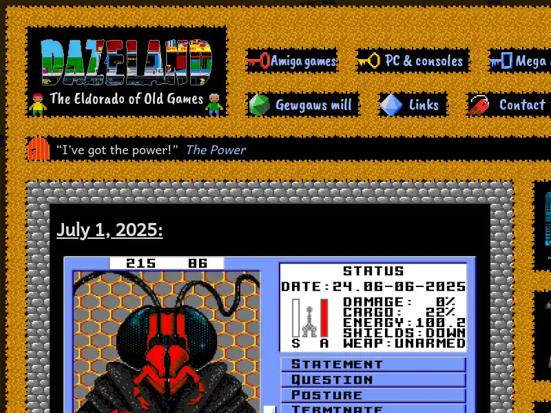 screenshot of Dazeland