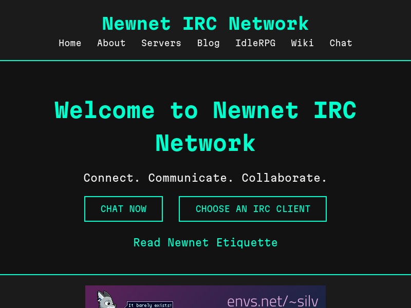 screenshot of newnet.net
