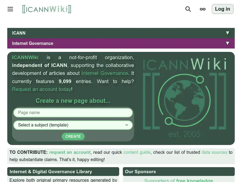 screenshot of icannwiki.org