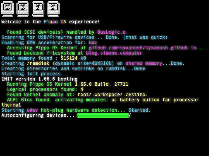 screenshot of Simone's Web Desktops