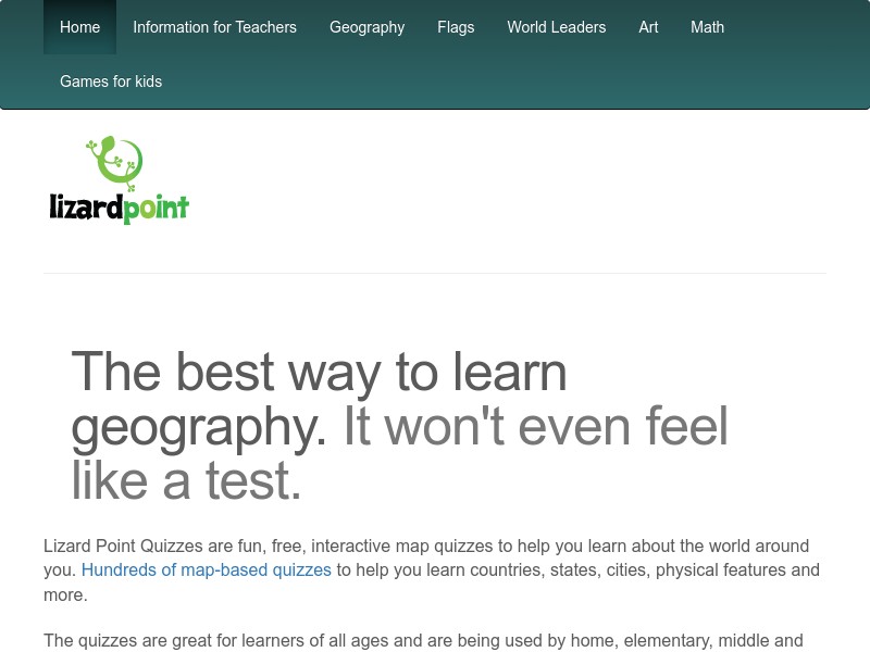 screenshot of lizardpoint.com