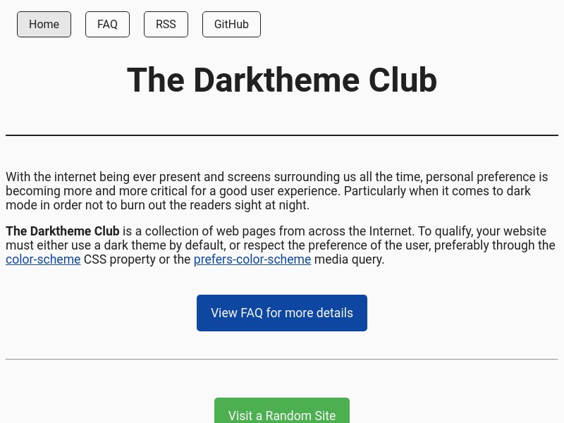screenshot of Darktheme Club