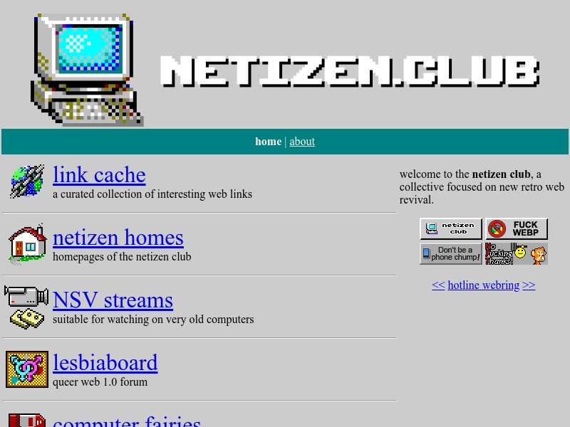 screenshot of netizen.club