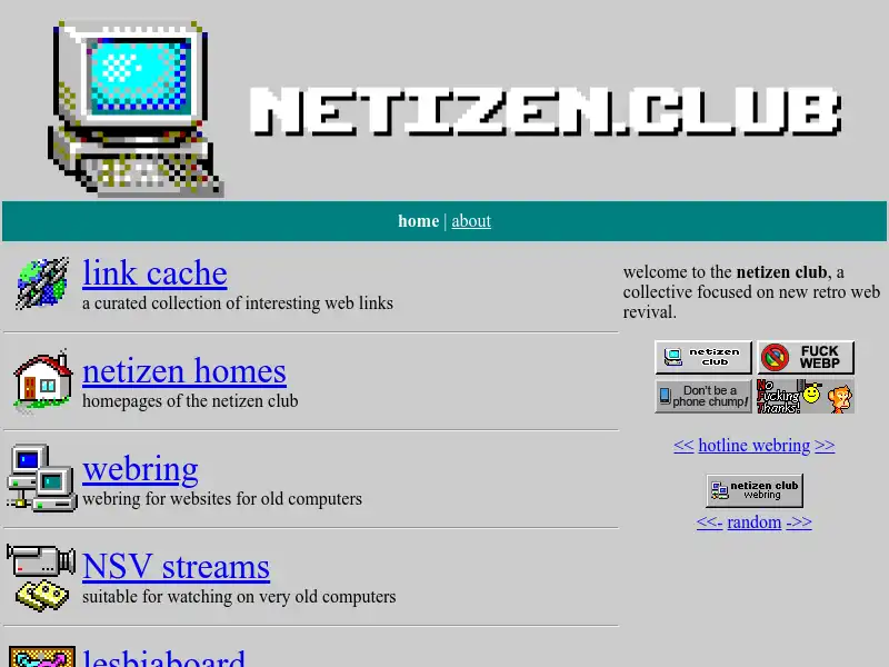screenshot of netizen.club