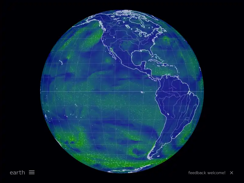 screenshot of nullschool earth