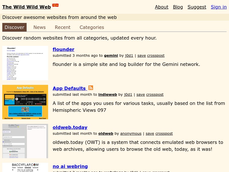 screenshot of your website