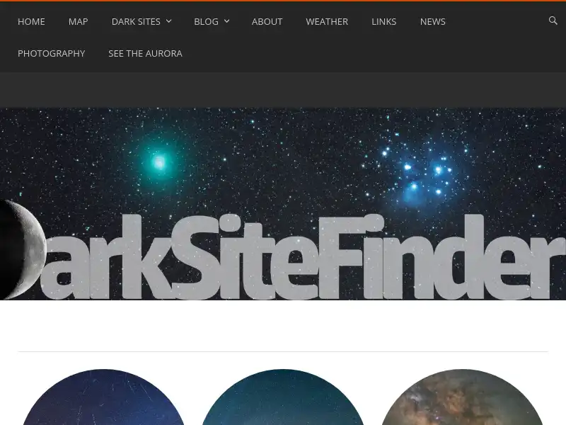 screenshot of Dark Site Finder