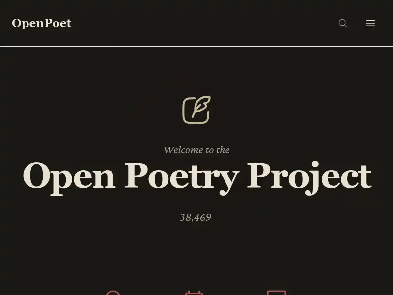 screenshot of OpenPoet