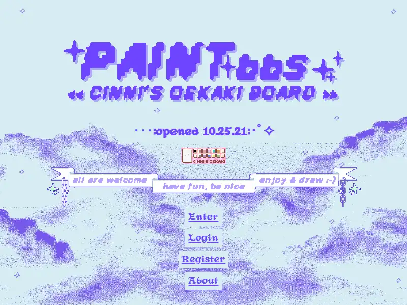 screenshot of ✧゚・:cinni's oekaki:・゚✧