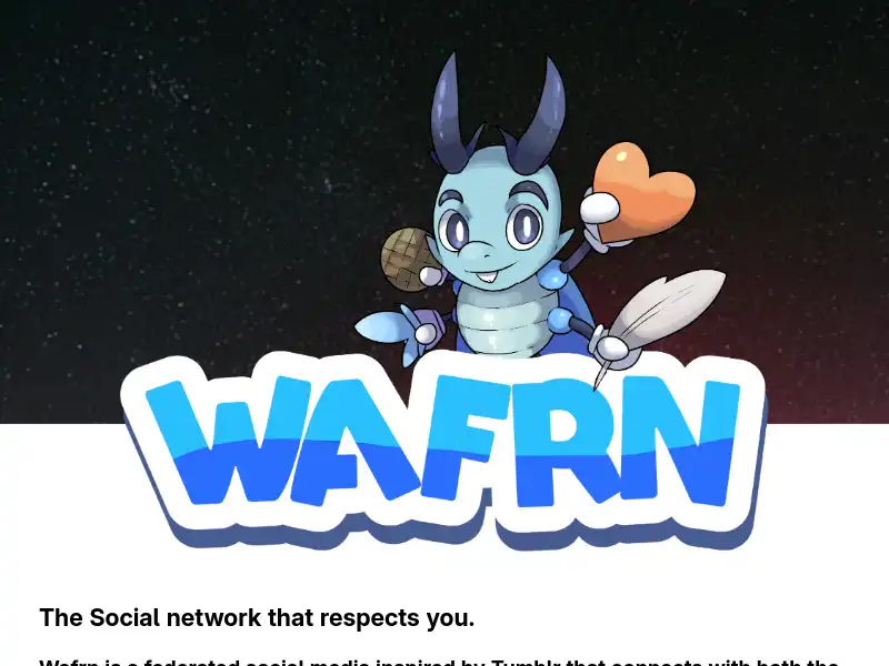 screenshot of Wafrn!