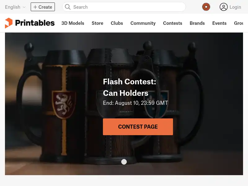 screenshot of Printables