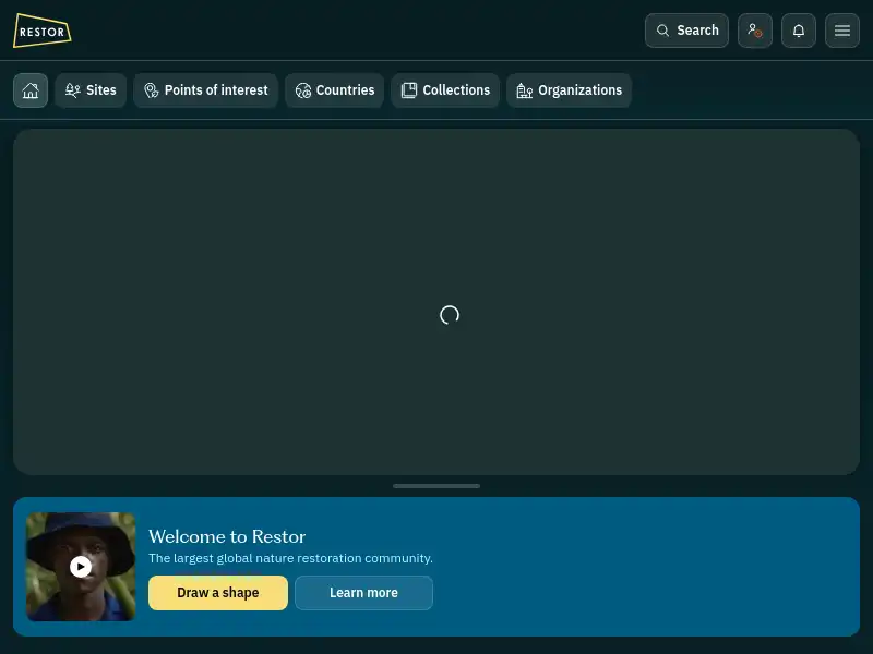 screenshot of Restor