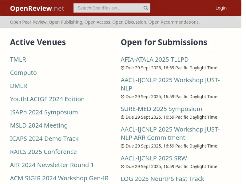 screenshot of openreview.net