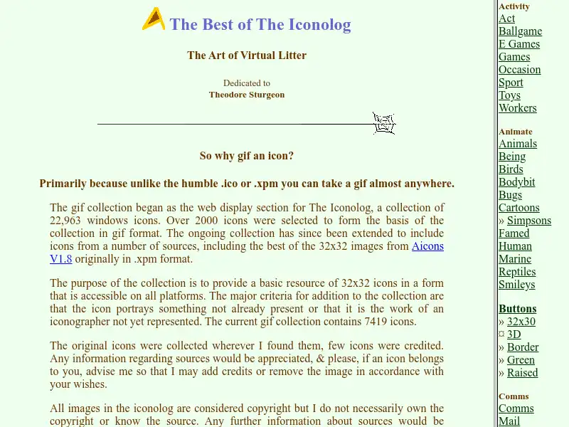 screenshot of The Iconolog