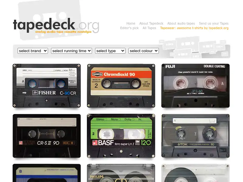 screenshot of Tapedeck
