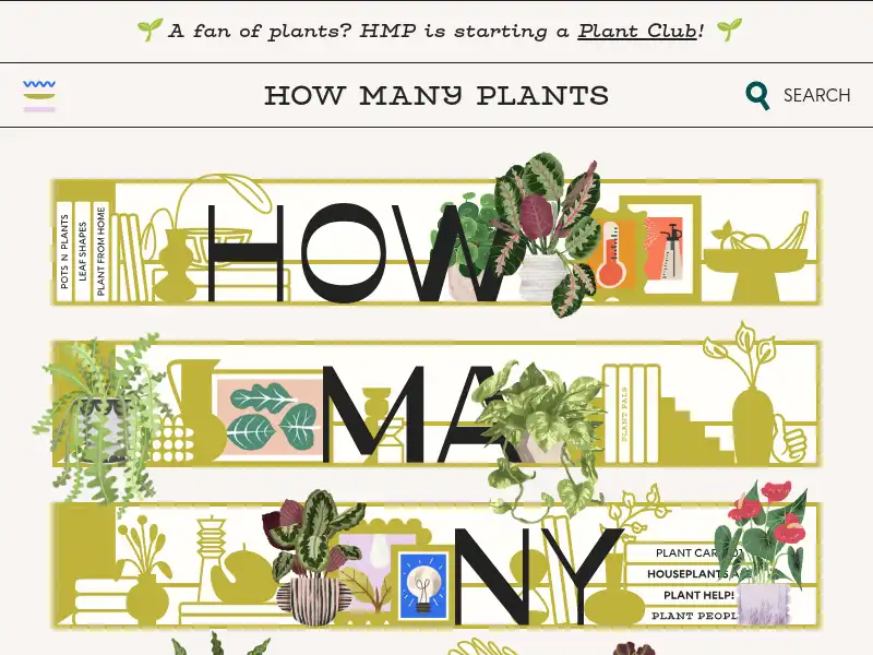 screenshot of How Many Plants
